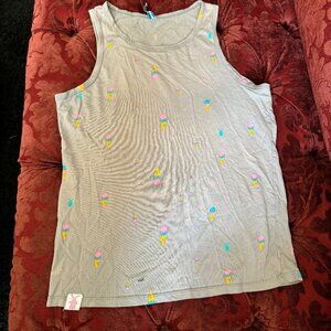 Old School Grey Dutch Bros Ice Cream Tank